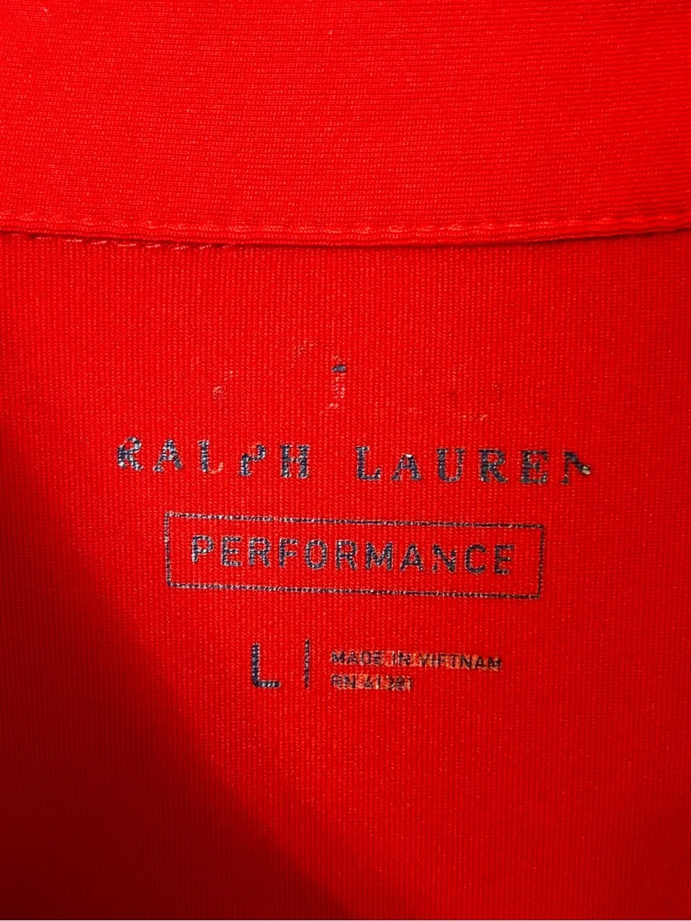 Polo Ralph Lauren Men’s Performance Polo - Size L - Red & Blue